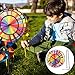 Totority Large Rainbow Windmill Cloth Pinwheel Three Layers Rotary Wind Spinner for Garden Yard Outdoor Decoration and Kids Toy