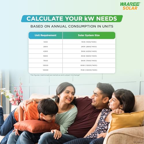 Image of WAAREE 4-4.5kW TOPcon DCR Radiance Solar Kit || High-Efficiency TOPcon Solar Panels || 4 kW on Grid Single-Phase Inverter || Complete All in One Energy Solution Kit
