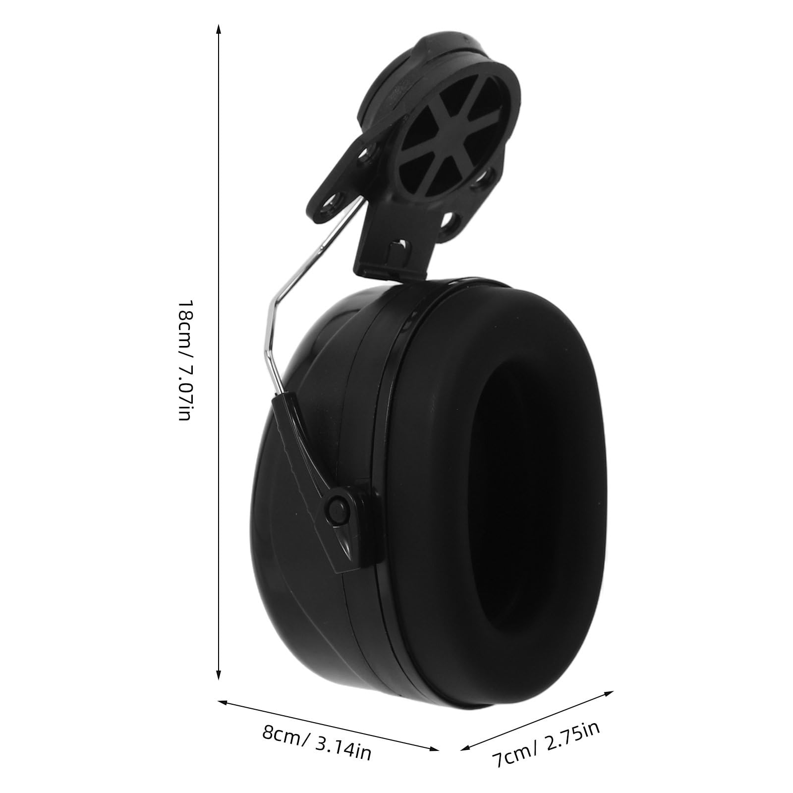 Cuffie Antirumore Nero con Protezione le Orecchie in Abs e Spugna, Regolabili con Vestibilità Confortevole per Progetti Industriale e Fai da Te