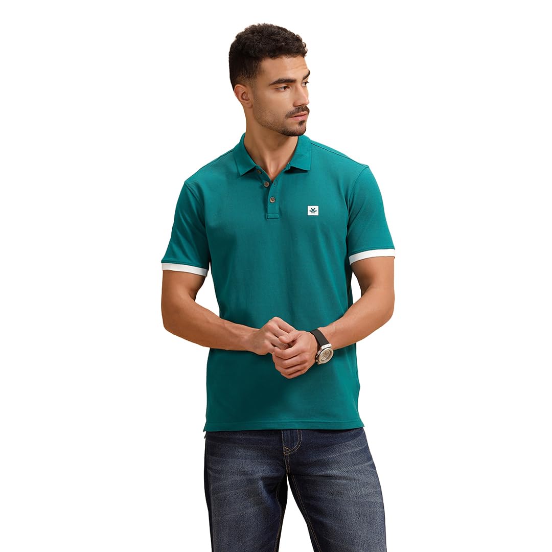 wrogn Men's 240 GSM Pure Cotton Pique Polo T-Shirt | Silicone HD Print | Slim Fit-picture-33