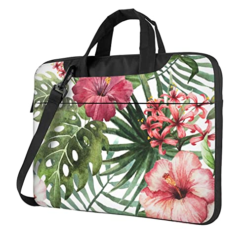 Sacoche ordinateur 13 pouces noir tropical pour le bureau et télétravail