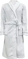 Roupão Neo Velour Flannel Aveludado 220g/m2 Tamanho G Camesa - Branco