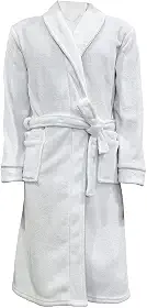Roupão Neo Velour Flannel Aveludado 220g/m2 Tamanho G Camesa - Branco