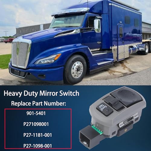 Mirror Switch Compatible with Peterbilt Kenworth T660 2006-2010 Replaces# P271098001, 901-5401 by MADUOMA - Image 2