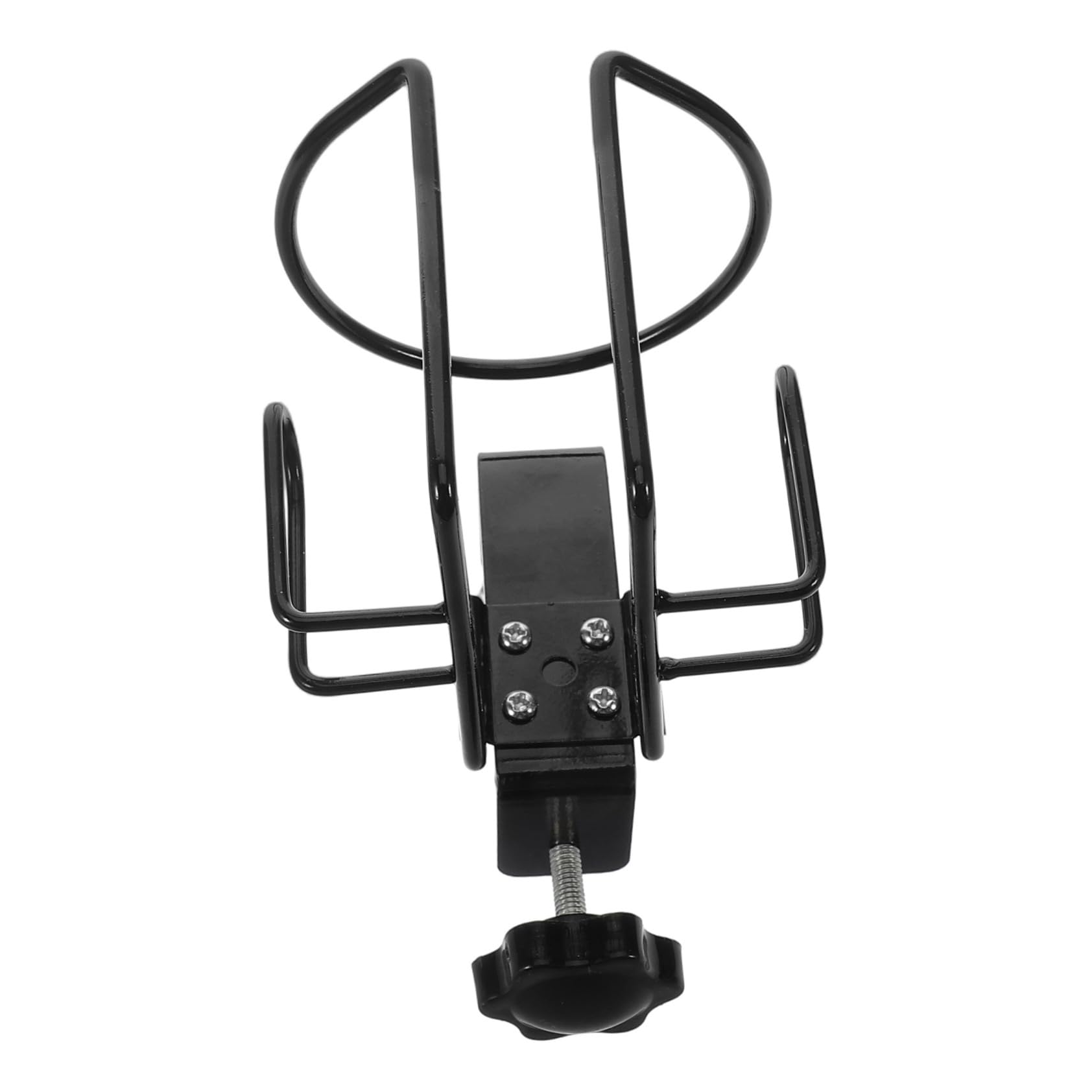 LAPYAPPE Multi-Purpose Metal Desk Cup Holder Clamp Large Size Drink Holder for Mugs Bottles Beer for Office Home