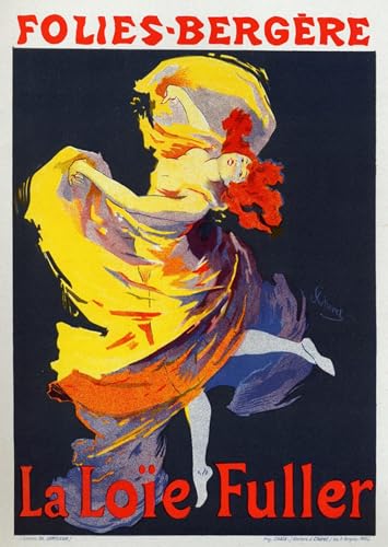 Toile danseuse Loïe Fuller Jules Chéret pour créer une ambiance rétro chic dans votre bureau