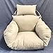 Chair cushion Cuscino per Sedia a Dondolo, Nido Spesso a Nido d'Ape Cesto Singolo Appeso Egg Hammock Cuscini per sedie Rimovibili e Lavabili-Champagne