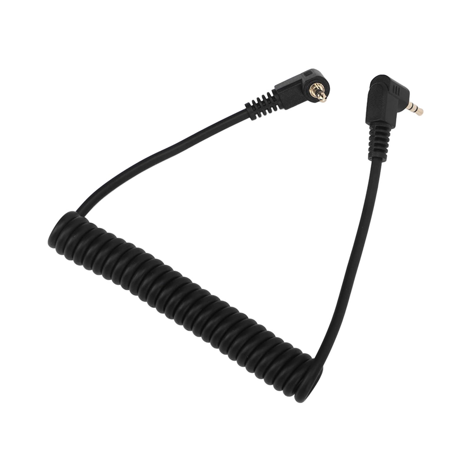Kabel do synchronizacji z lampą błyskową, 2,5 mm męski na męski spiralny przewód do aparatu, 1 m wodoodporny pilot zdalnego sterowania, kabel zwalniający migawkę do aparatu
