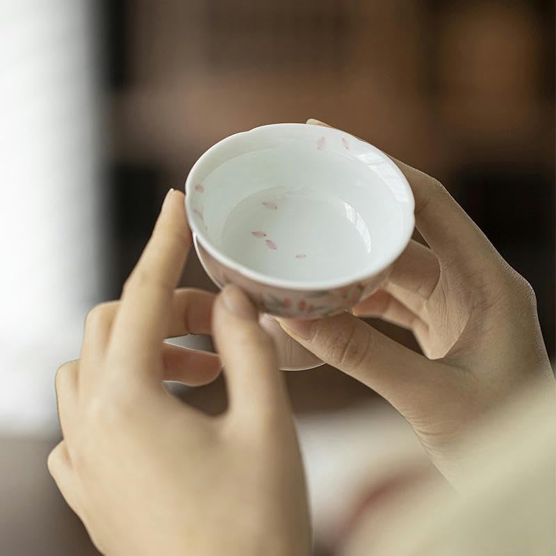 Zestaw do herbaty Chiński zestaw do herbaty, 50 ml 5,6 * 4, cm chiński porcelanowy kubek do herbaty Kung Fu kubki ceramiczne lodów ceramiczna miska na owoce dla dorosłych prezenty