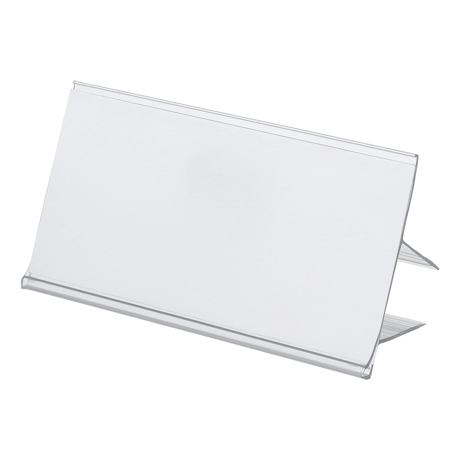 PATIKIL 3.2"L x 1.7"W Glass Shelf Label Holder