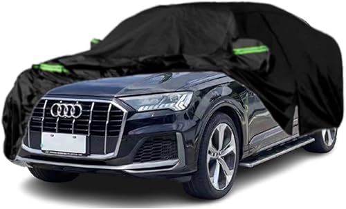 Fundas impermeables para automóvil compatibles con Audi Q7SQ7 2006-2023, para todo tipo de clima, ajuste personalizado, con puerta con cremallera