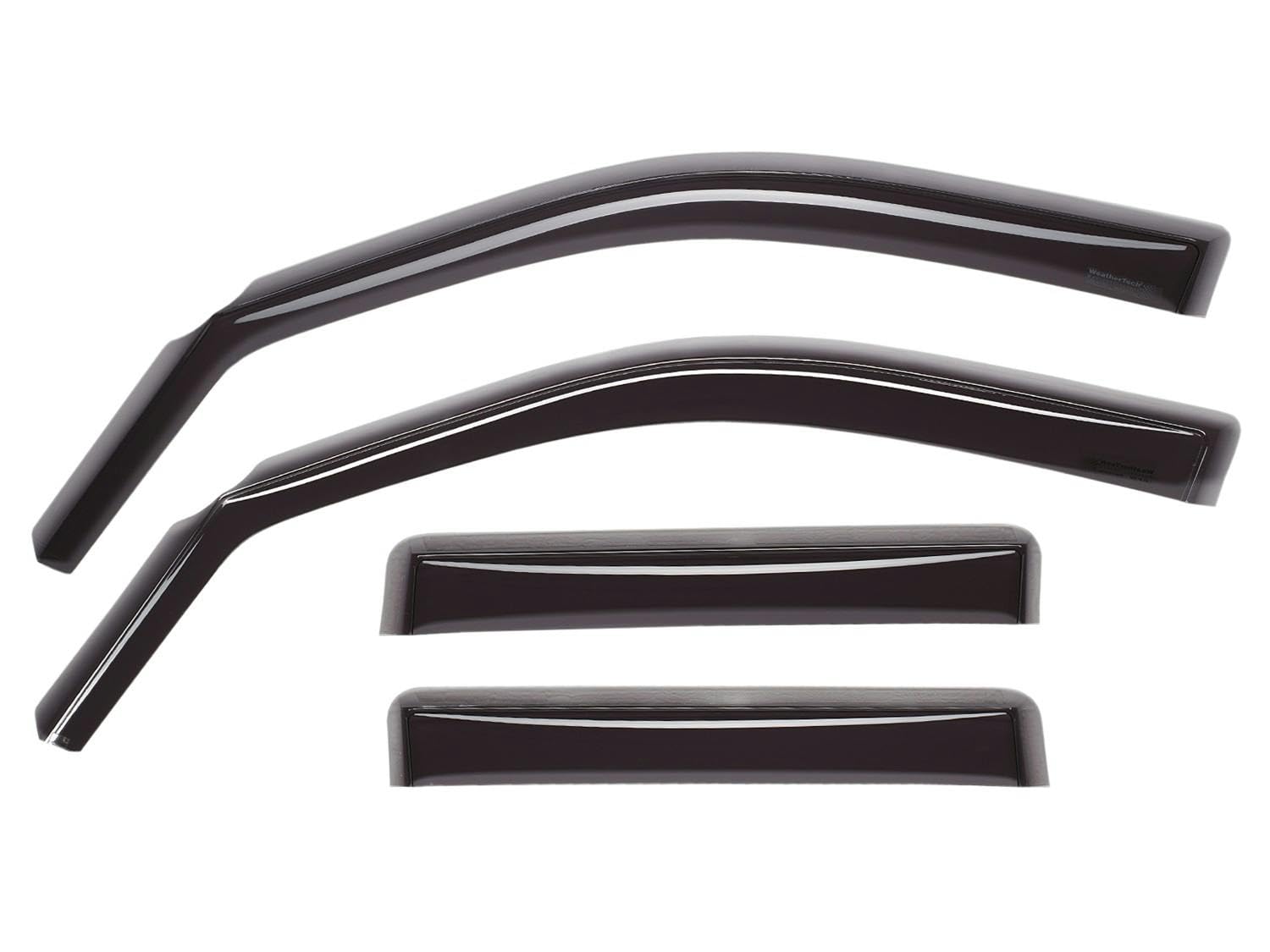WeatherTech Custom Fit Side Window Deflectors for Toyota Highlander, Highlander Hybrid - (821011), Dark Tint
