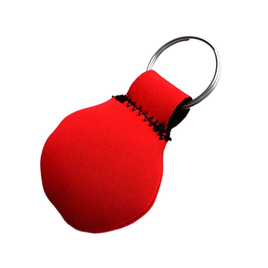 BevveBoating Supplies Neoprene Floating Keychain+ Stainless Steel Accessory Navigation Kayak Fishing Floating Keyring for Kayaks and SUP Paddles (Color : Red as described)