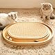 CheerPals Sisal Kratzbrett - 2-IN-1 Katzen Spielzeug, Massives Kiefernholz & Natürliche Sisal Pad & Katzenminzekugeln - 43x33x3cm Kratzmatte für alle Katzen Spielen, Entspannen