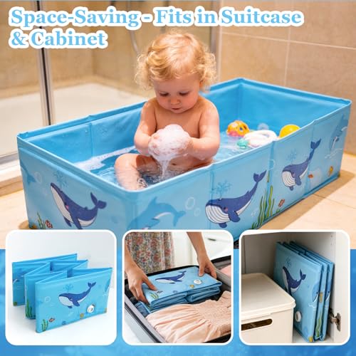 Baignoire de voyage bébé pliable pour le camping et l'hôtel - 2