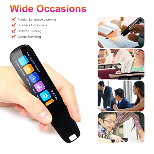 Upgraded-Translation-Pen-Scanner-Text-to-Speech-Device-OCR-Digital-Pen-Reader-Exam-Reading-Pen-for-Students-Dyslexia-Wireless-Language-Translator-for-Travelers-International-Business-Personnel