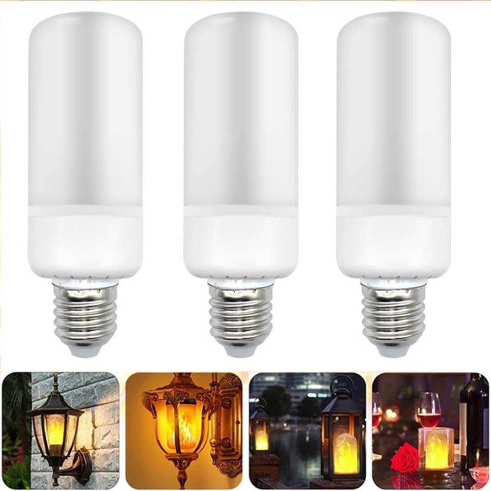 Confezione da 2/5 Lampadine LED Effetto Fiamma, Lampada a Fiamma a Tre Ingranaggi, Lampadina a Fiamma Flicker da 5 W Base E27, Lampadine a Fiamma con Punta Media per Lampadari Vintage per Lanterne