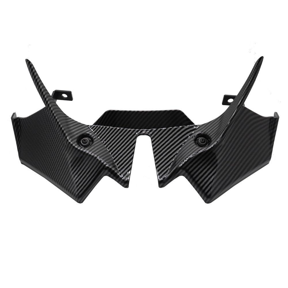 Spoiler anteriore per moto con alettone Alettoni e deflettori per carenatura moto Per Kawasaki Z650 Z 650 z650 2021 2022 2023 2024 Copertura aerodinamica con alettone (motivo in fibra di carbonio)