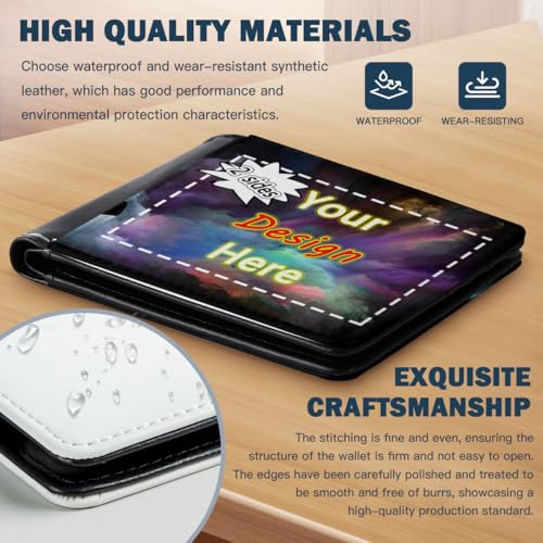 Custom mens wallet For Image,Logo Design Your Own Name Picture Perfect Gifts For Dad personalized wallets4