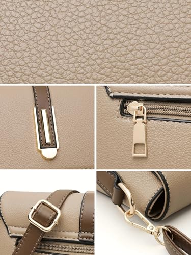 Image of ITALISH Faux Leather Crossbody Bag with Brown Strap Gold-Tone Hardware