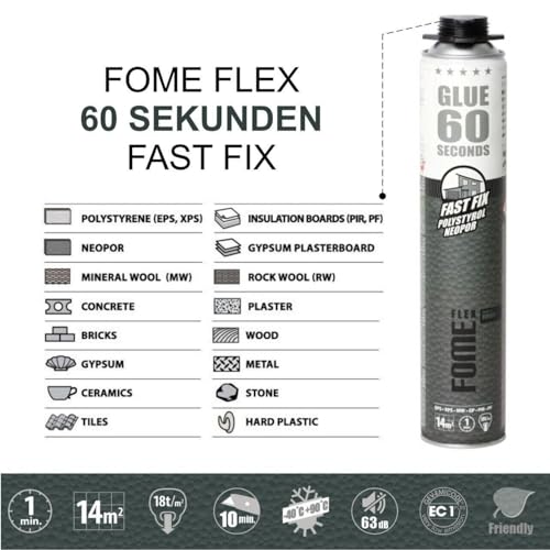 Mousse polyuréthane pour isolation WDVS POINT 850ml au pistolet - 3