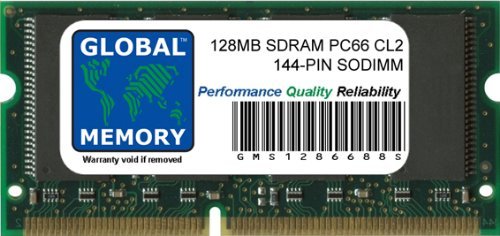 128MB PC66 66MHz 144-PIN LOW PROFILE SDRAM SODIMM MEMORY RAM COMPATIBLE WITH DELL LATITUDE CPi-A SERIES LAPTOPS/NOTEBOOKS