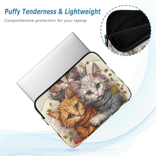 Funda para portátil 13-14 pulgadas con diseño de gatitos impermeable miniatura 5