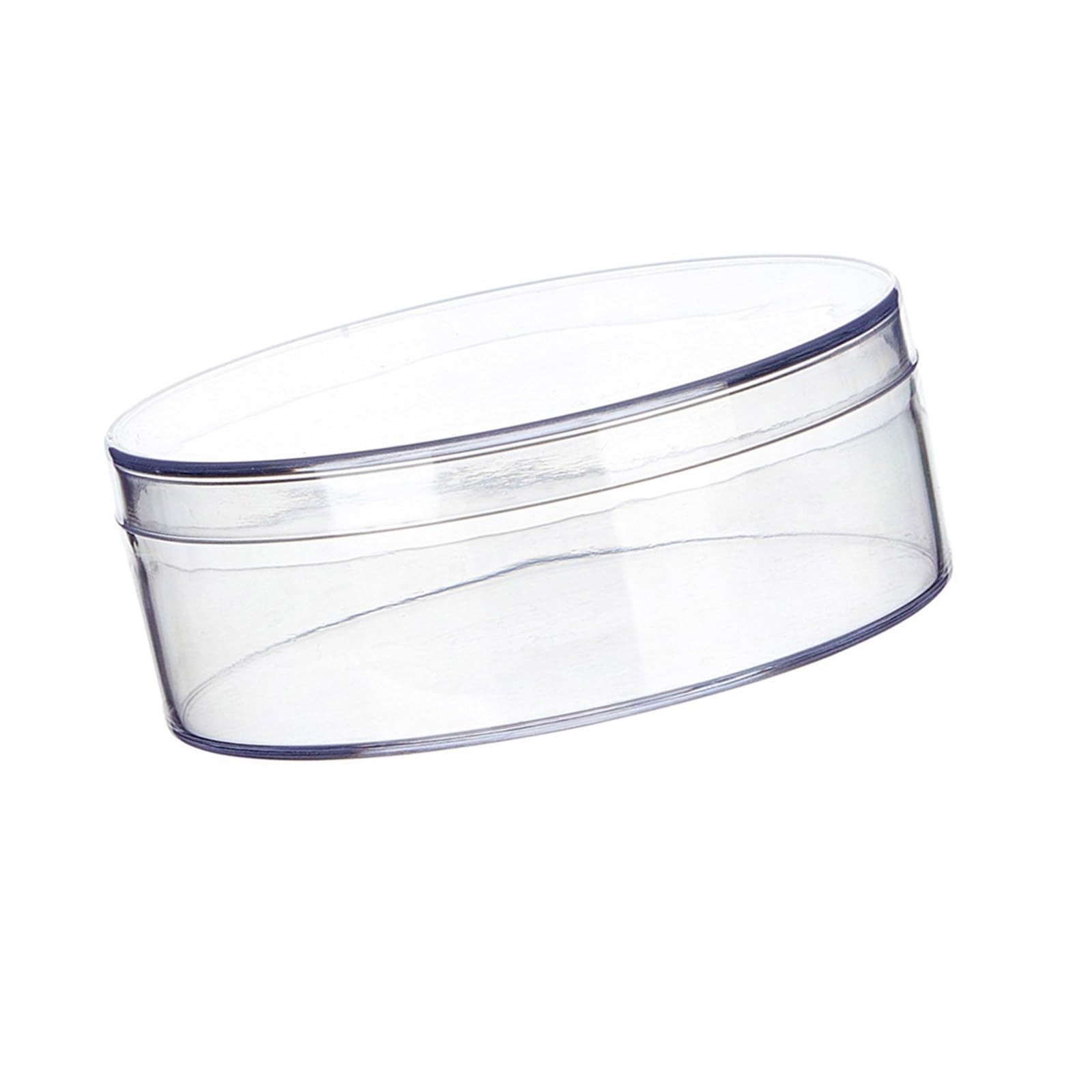 Heart/Round Acrylic Container Clear Acrylic Box Organizers With Lid Heart/Round Storage Boxes For Candy Pills Nails Bead Clear Organizer Box With Lid