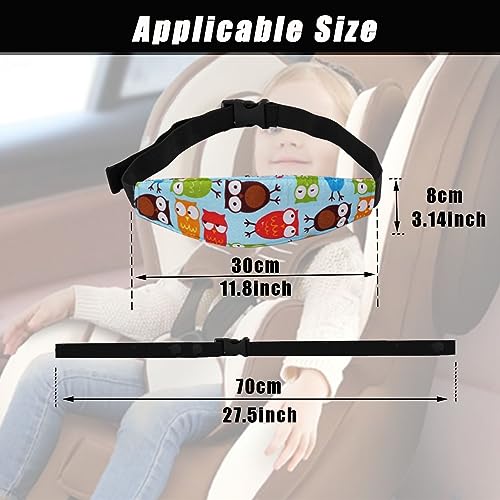 Image of 4 Pieces Baby Head Support for Car,Head Support Straps Car Seat Head Holder Sleeping Headrest Band with Adjustable Buckle Universal Car Accessories for Kids,Toddler