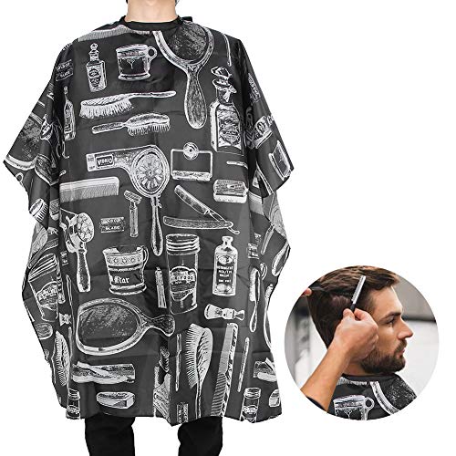 Capa para barbería 140 x 120 cm con botones de presión miniatura 3