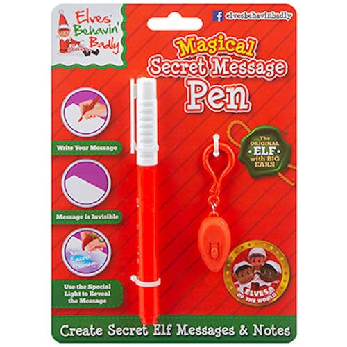 Elves Behavin' Badly Magical Secret Message Pen - Create Secret Elf Notes!