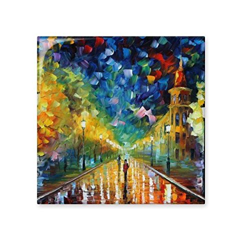 Carreaux céramique Rue Colorpainting pour transformer un mur blanc de cuisine en décor artistique