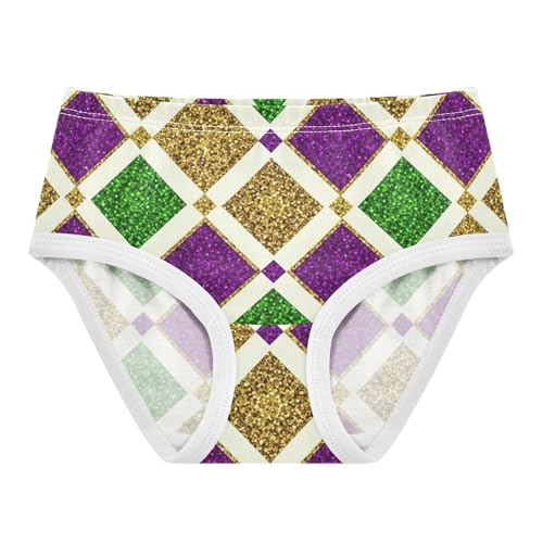 Cotton Toddler Underwear Floral Glitter Diamond Gold Panties for Girl Stylish Briefs Girls Undies 2t