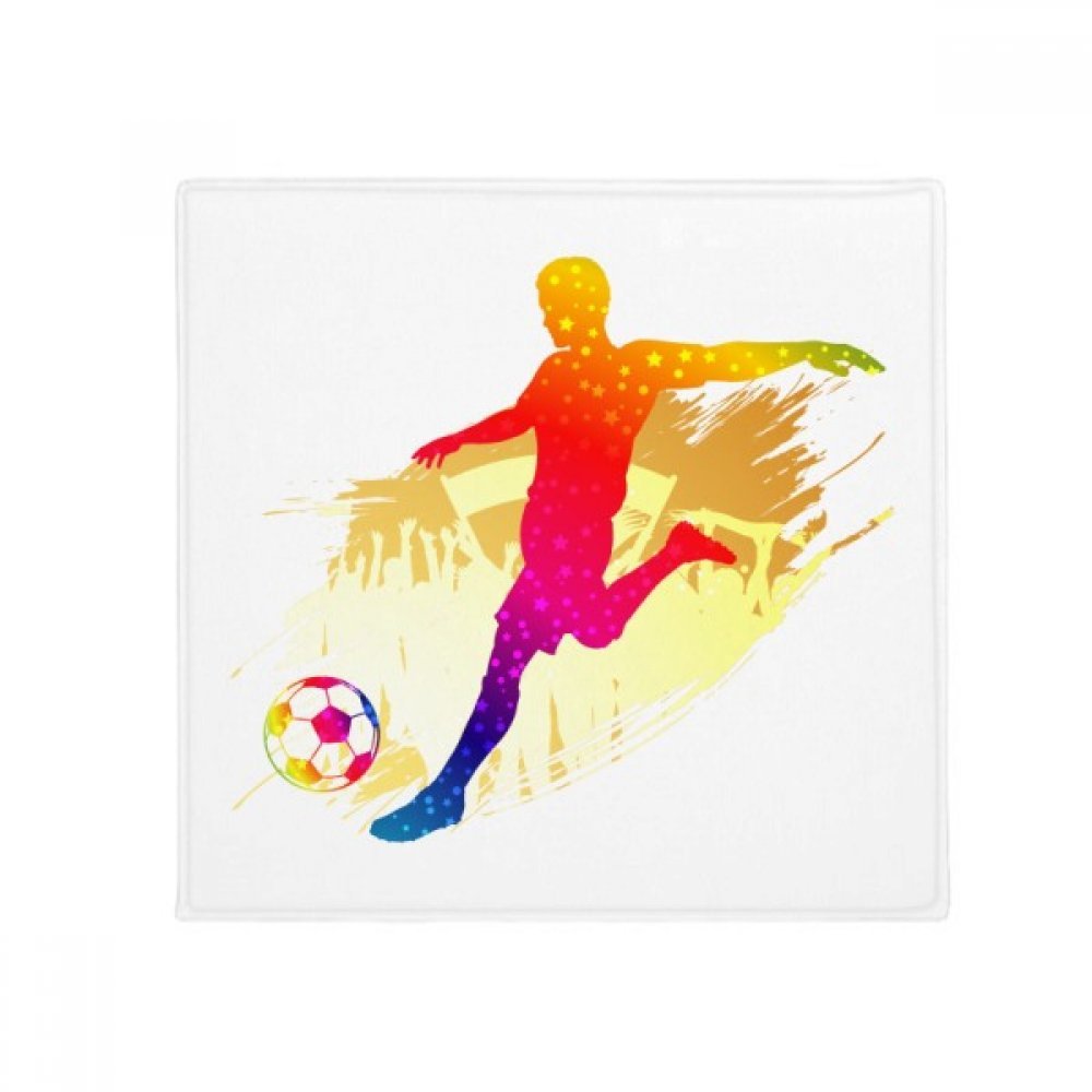 Tapis de sol football anti-dérapant cuisine sans glisser 80x80cm
