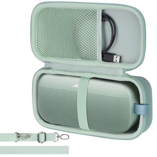 Image of Lebakort Hard Case Compatible with Bose SoundLink Flex 2nd Gen /Bose SoundLink Flex Portable Speaker, Alpine Sage Case