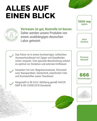 vit4ever Glucosamin HCL Pure - 1000 g (1 kg) reines Pulver ohne Zusätze - Aus pflanzlicher Fermentation - Laborgeprüft - Vegan - Hochdosiert - Premium Qualität