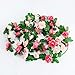 AnoKe 6pcs 49 FT Rose Vine Flowers Garland Plants- BSTC Artificial Fake Rose Vine Flowers Ivy Garlands Hanging Rose Ivy for Wedding Party Garden Wall Decoration Silk Flowers, Pink