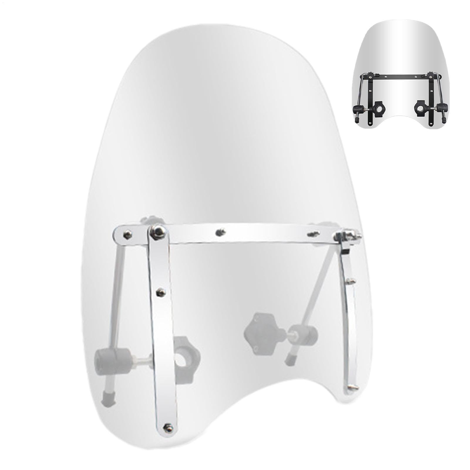 Deflettore Antivento Per Moto, Parabrezza Per Scooter - Parabrezza | Anteriore Trasparente Per Moto,Splitter Antivento Per Zanzariera Anteriore, Parabrezza Per Scooter Con Da Viaggio