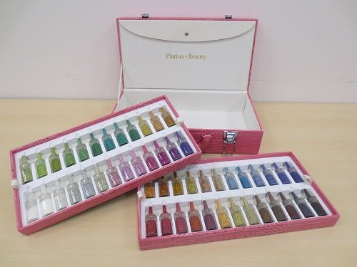 Amazon.co.jp: ボディージュエリー キット グリッター 50色 セット  