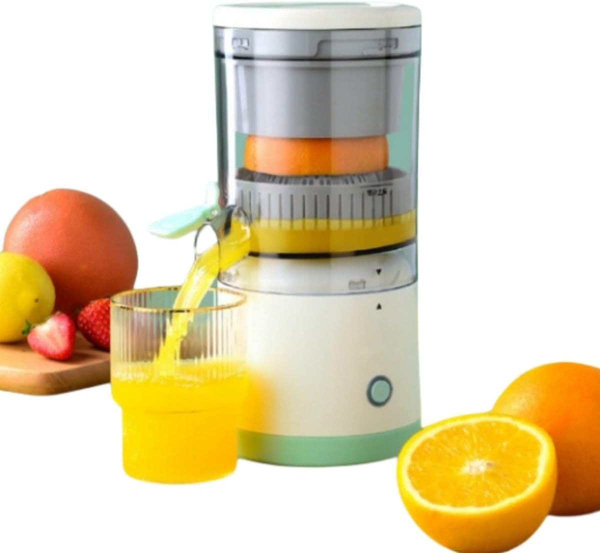 Spremiagrumi Elettrico Portatile SMART·J Juicy – Batteria Ricaricabile 2800 mAh, Potenza 45W, Contenitore 600 ml, USB-C, Funzione Autospegnimento, Design Moderno, Perfetto per Casa, Ufficio e Viaggi