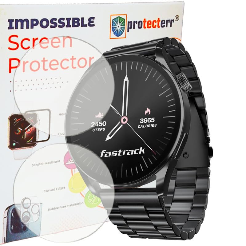Image of 2-Pack | Screen Protector Guard for Fastrack Dezire FX1 | 1.38 inch | Smartwatch - Flexible & Ultrathin TPU Film, 9H Scratch Resistant, Bubble Free - Not Tempered Glass