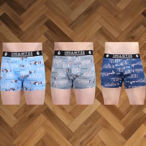 Image of Men's Nylon Stretch Printed Trunk | Ultra-Soft, Breathable Innerwear for Men | Stylish & Supportive Fit
