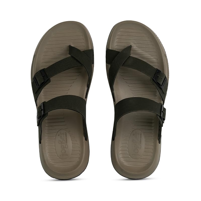 Image of Jogger Super Soft 52118 Men's Sandals | Double Strap Buckle Design | Low-Density Cushioned Footbed | Water-Resistant Comfortable Footwear for Daily Wear