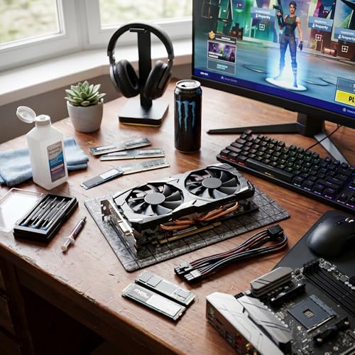 Image of RX580 Graphics Card - 8GB GDDR5 256BIT Interface Gaming Graphics Card, PC Gaming Graphics Card Low Noise Support DVI PC Gaming Video Card Computer Accessories for Win 10 11 (RX580