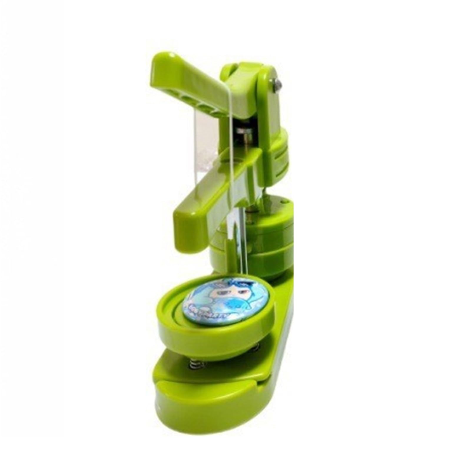 NGTFDCP Badge Machine, Square Badge Button Maker Metal Blank Parts DIY Making Refrigerator Magnet Badges DIY Crafts(Green_44MM)