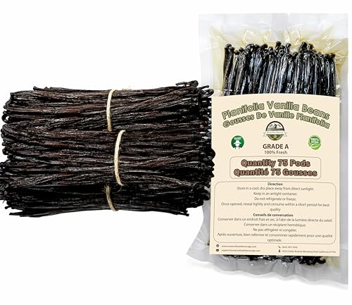 75 Fresh Vanilla Beans For Making Vanilla Extract...