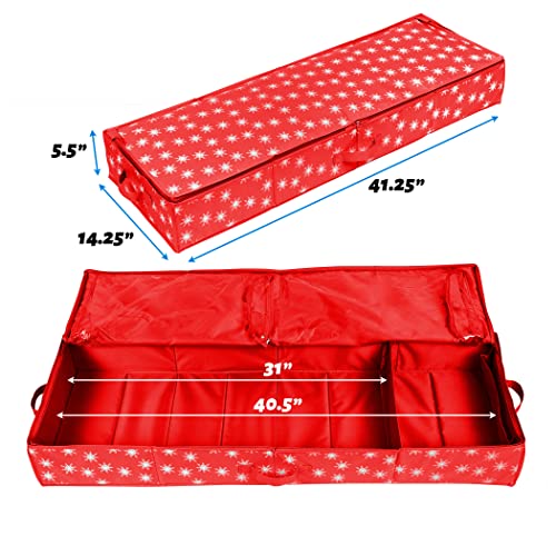 Wrapping-Paper-Storage-Container--Fits-up-to-27-Rolls-1-38-Diam-Underbed-Gift-Wrap-Organizer-Bags-Wrapping-Paper-Rolls-Ribbon-and-Bows-Under-Bed-Durable-Material-600D-Up-to-40-Rolls