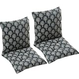Pack 1/2/4 Cojines de Silla con Respaldo Lavable Cómodos Acolchados Cómodo Cojín para Sillas Comedor para Oficina Jardín Interior Exterior(Style19,40x40cm(2PC))