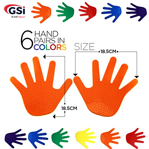 Image of GSi Spot Markers - Non-Slip Non-Toxic Poly Spots - Floor Markers for PE, Sports & Classroom Activities