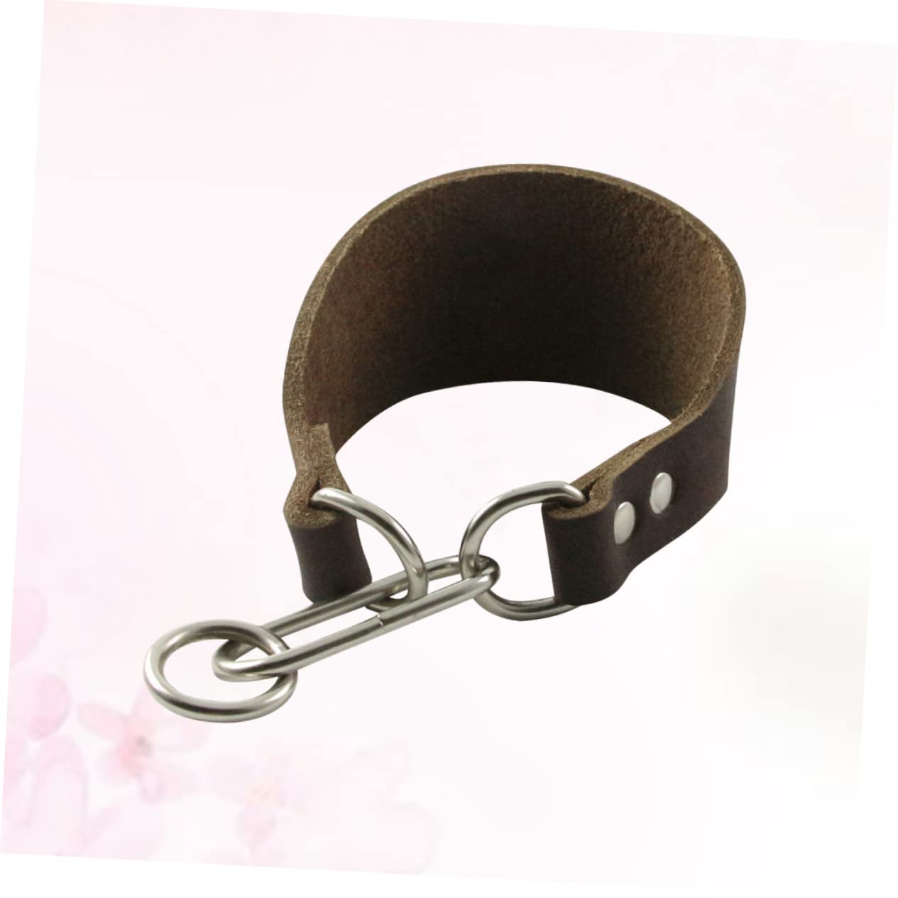 Angoily 3pezzi Collare Larga Per Animali Domestici Collare Resistente e Stiloso Per Cani Con Collo Sottile Materiale Di Bovino Morbido e Duraturo Accessorio Elegante Per Tuo Zampe Caffè